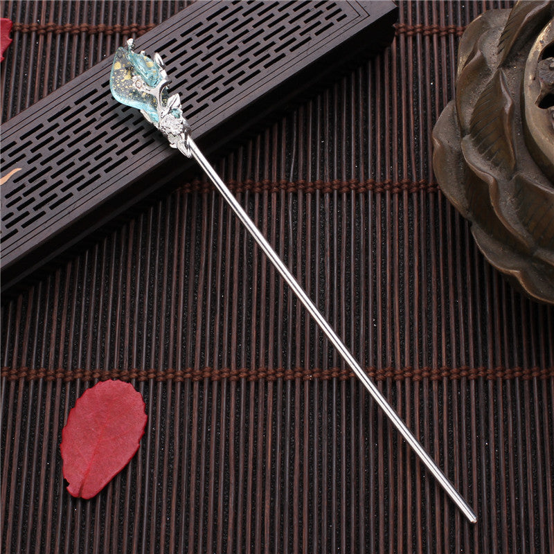 Women's Antique Simple Mulan Accessories Tassel Retro Hanfu Hairpin