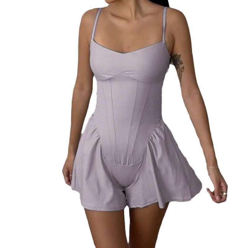 Womens Sportswear Casual Camisole Jumpsuit For Fitness