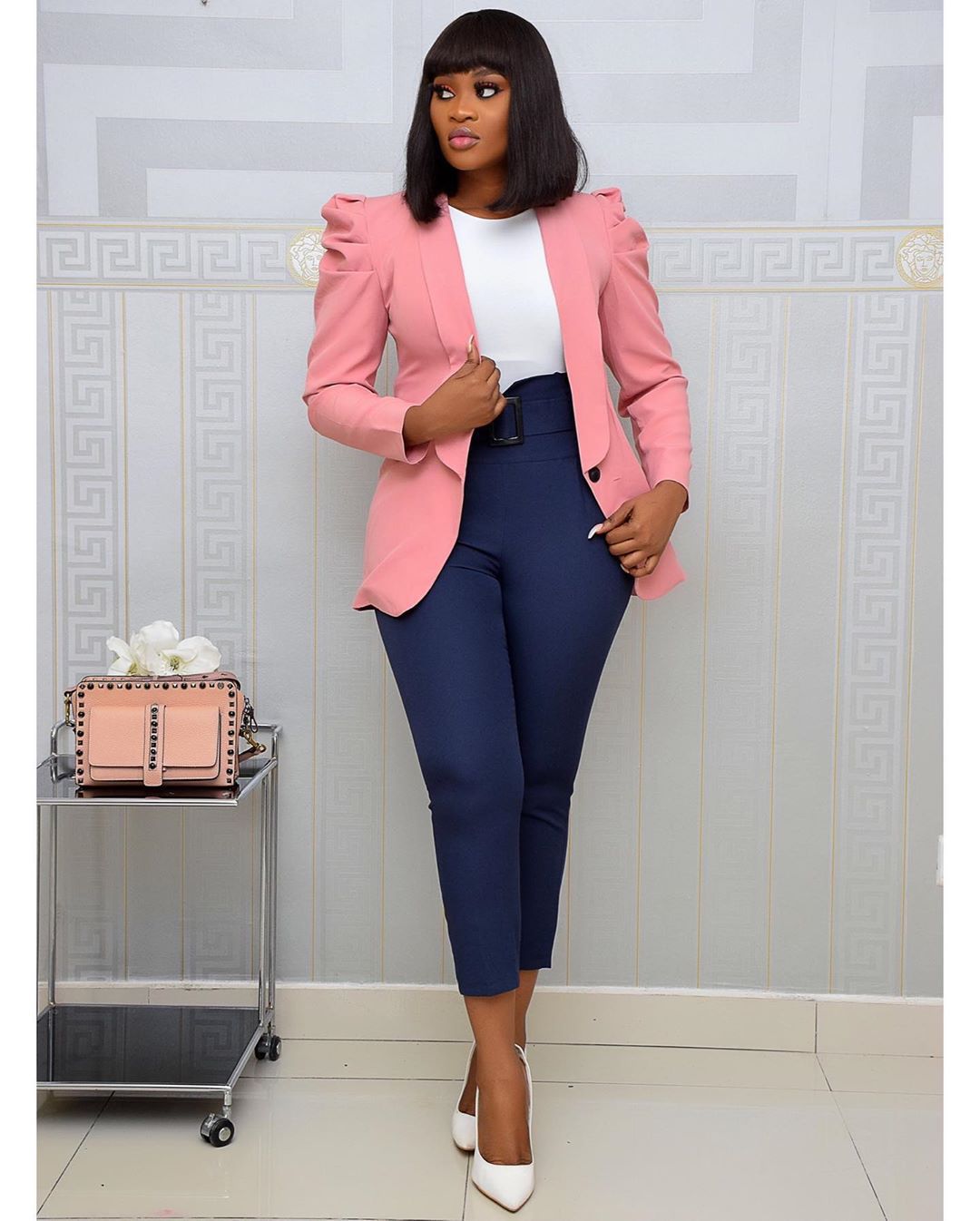 Women's Autumn And Winter New Casual Style Pleated Solid Color Jacket