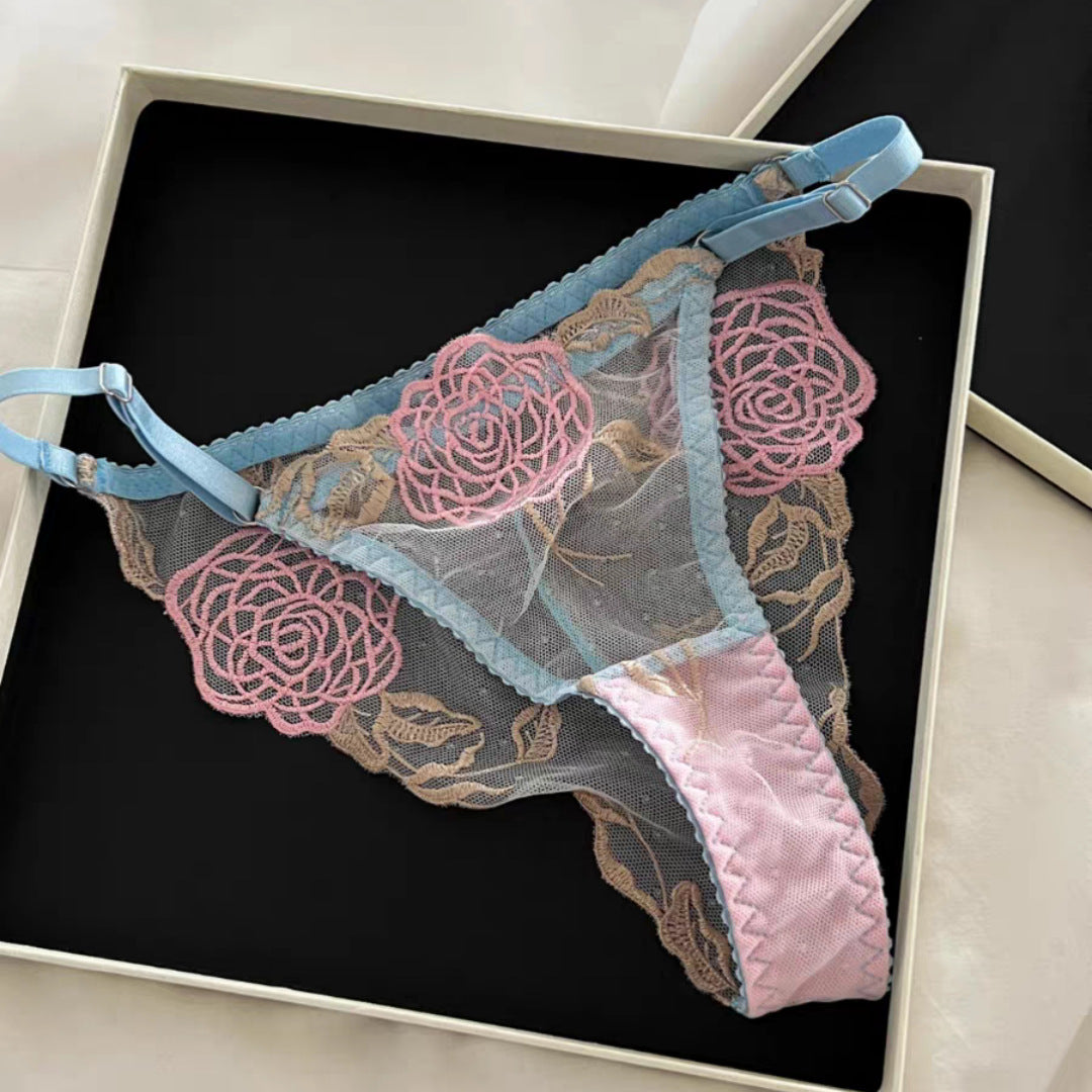 New Rose-embroidered Bra That Makes A Larger Bust Look Smaller For Women