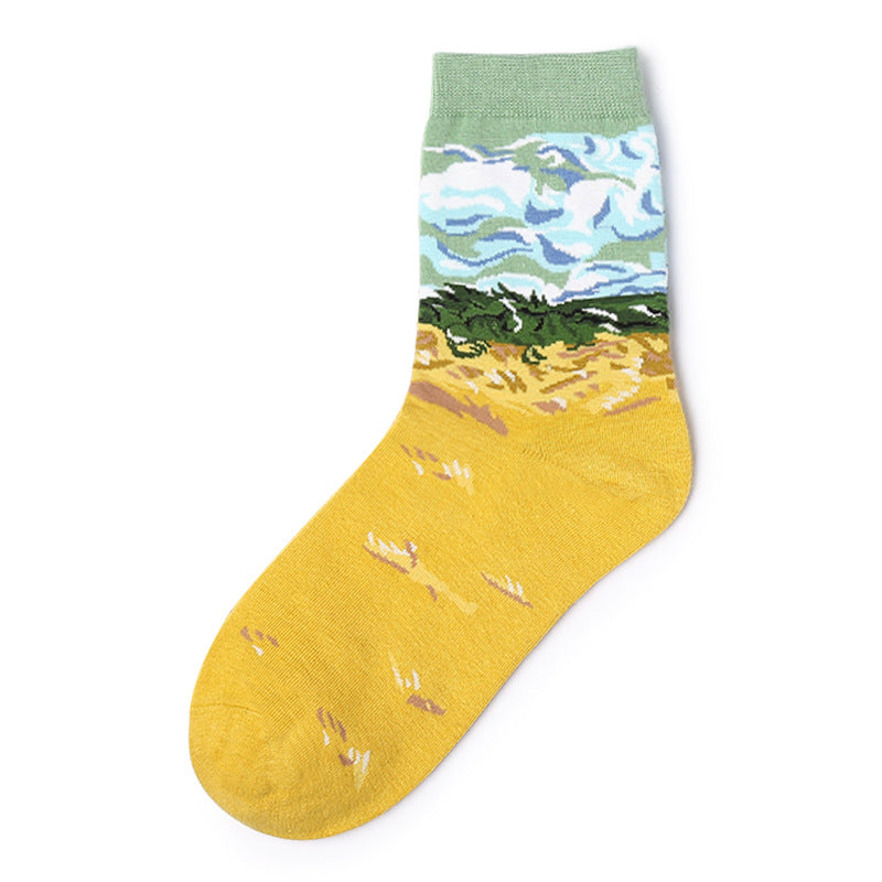 Women's Personalized Pure Cotton Mid Length Socks