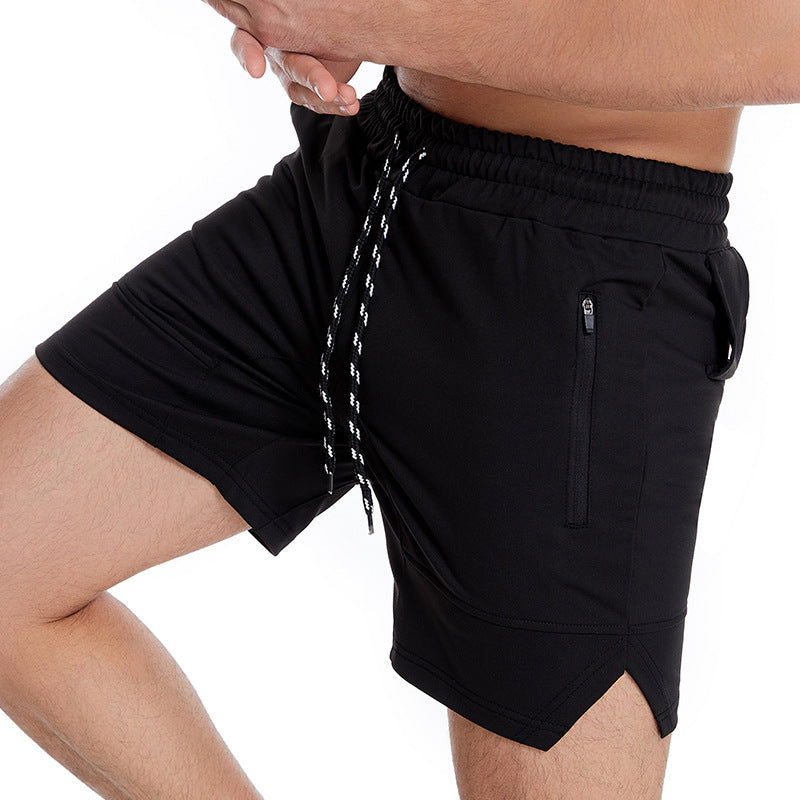 Men's Solid Color Sports Casual Fitness Running Shorts