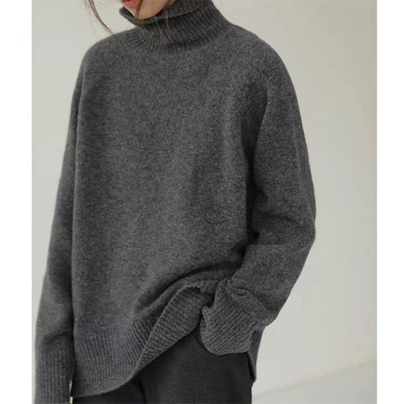 Ny EfterårVinter Fransk-inspireret Retro Afslappet Sweater