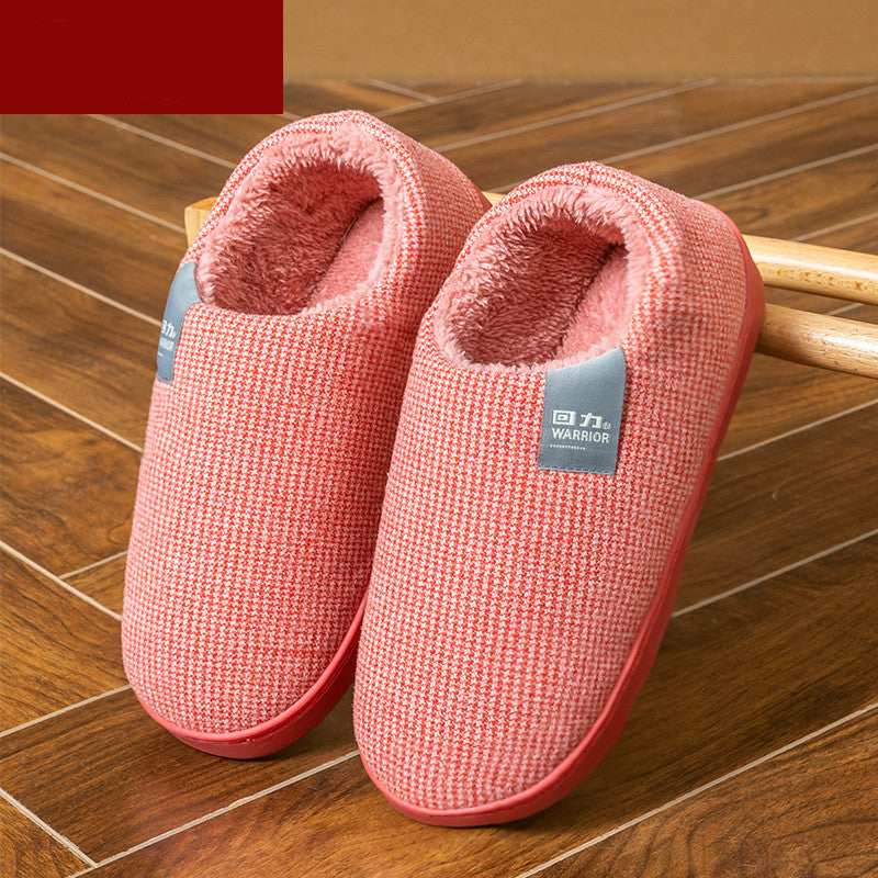 Women's Bag Heel Home Indoor Anti-Slip Cotton Slippers