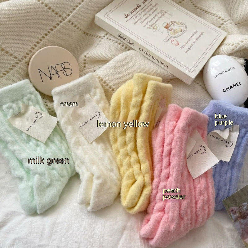 Warm With Velvet Thick Socks Children