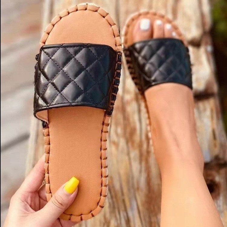 European And American Casual Flat Slippers