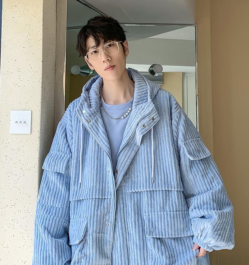 Hong Kong Style Oversized Loose Coat Men's Jacket