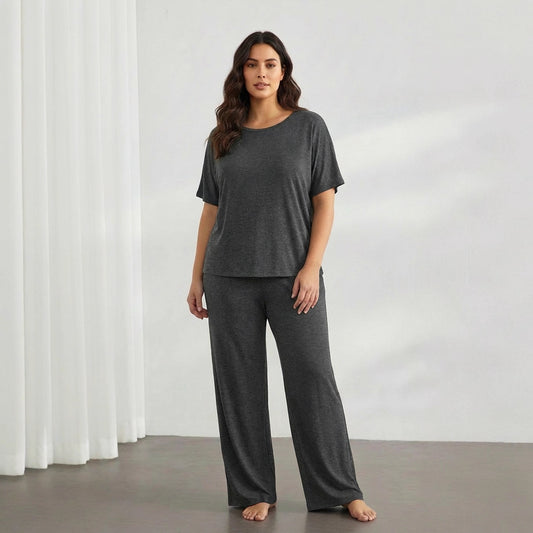 Best-selling Casual Long-sleeve Top And High-waisted Pants Set