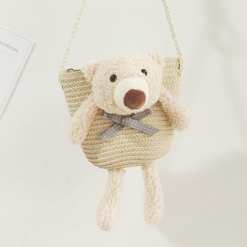 Mini Cute Bear Decorative Bag Diagonal Cross