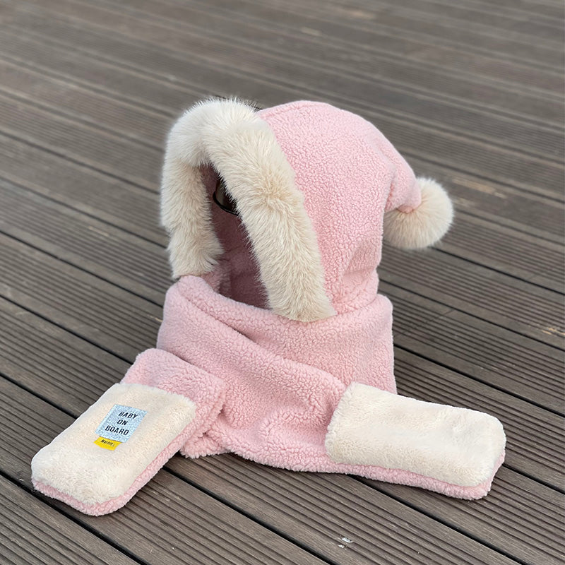 Female Winter Cute Student Double Thickened Scarf Ear Protection