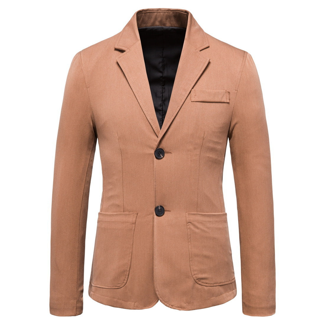 Two Button Western Men's Coat In Europe And America