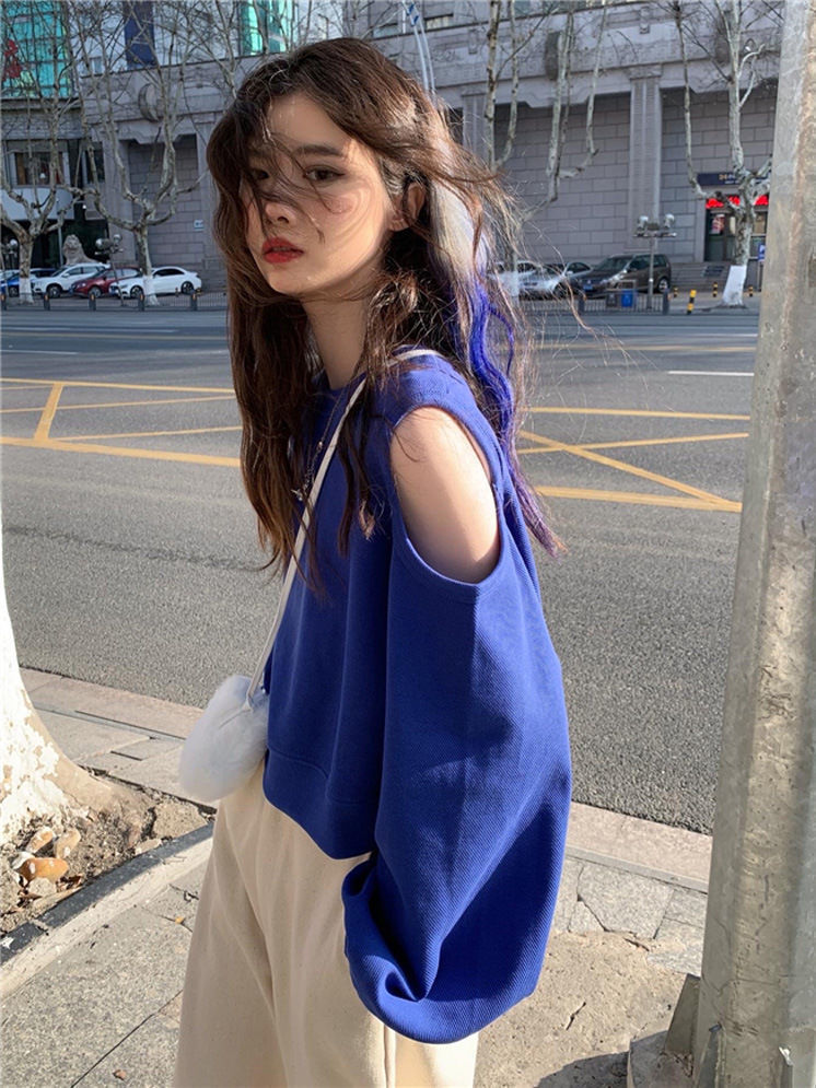 Loose Off-the-shoulder Women's Top Sweater