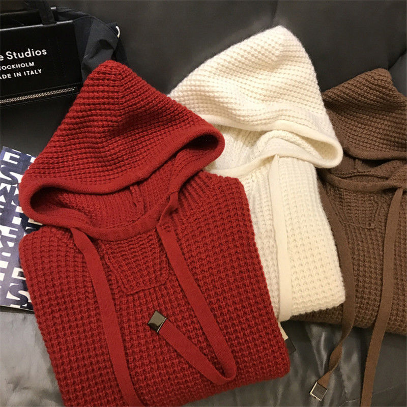 Hooded Sweater Sweater Men's Versatile Color Sweater Youth Long Sleeve