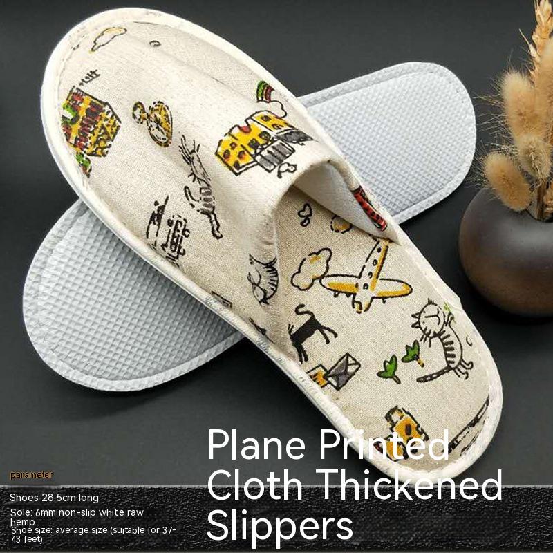 Disposable Slippers Cotton Print Toiletries