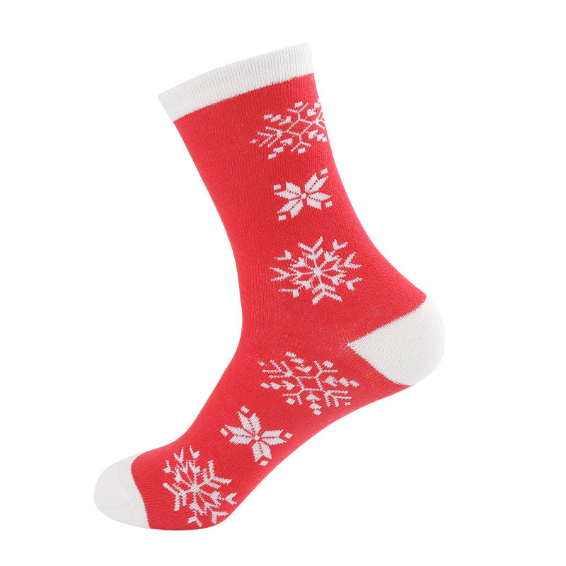 Santa Claus Elk Snowman Medium Tube Socks
