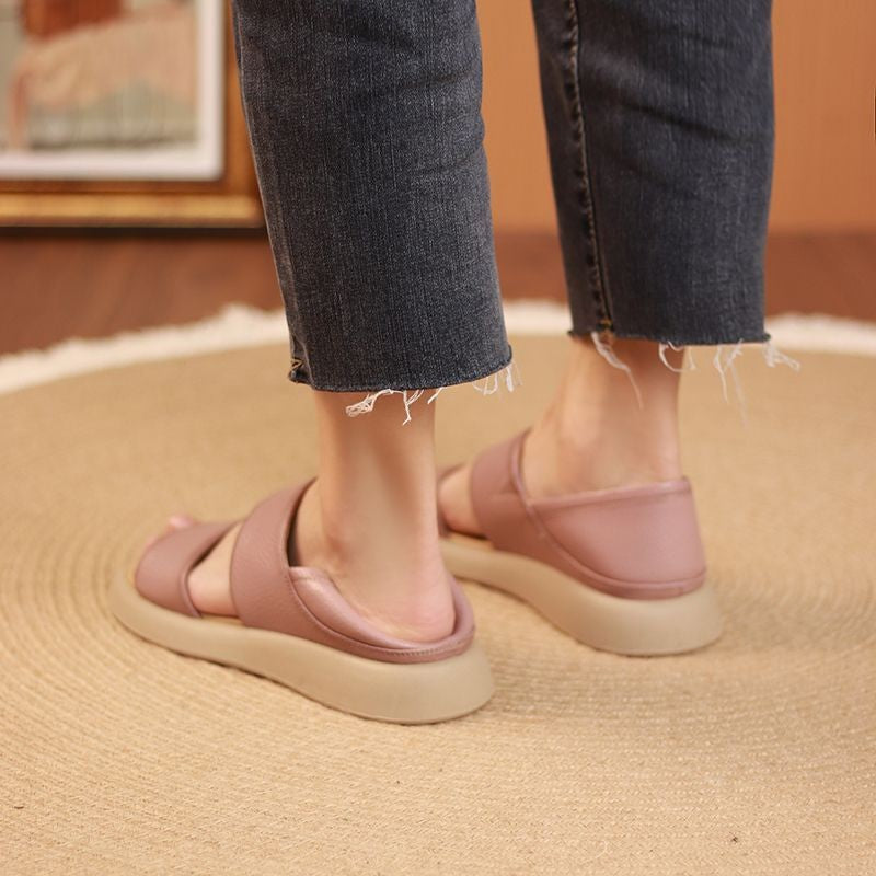 Slip-on Open Toe Roman Style Sandals