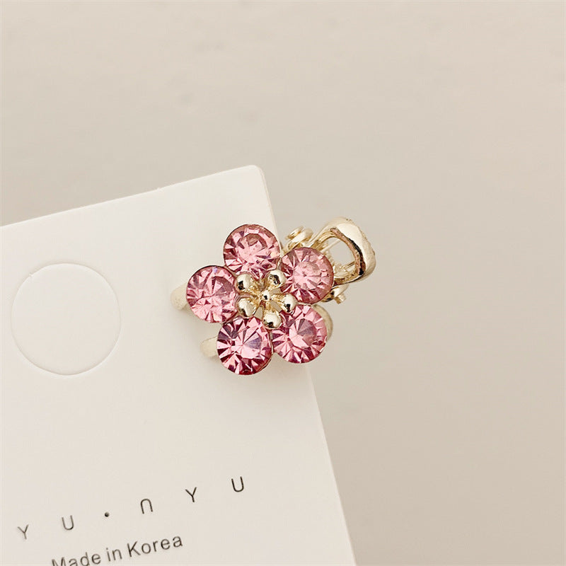 Small Bangs Grip New Crystal Flower Temperament