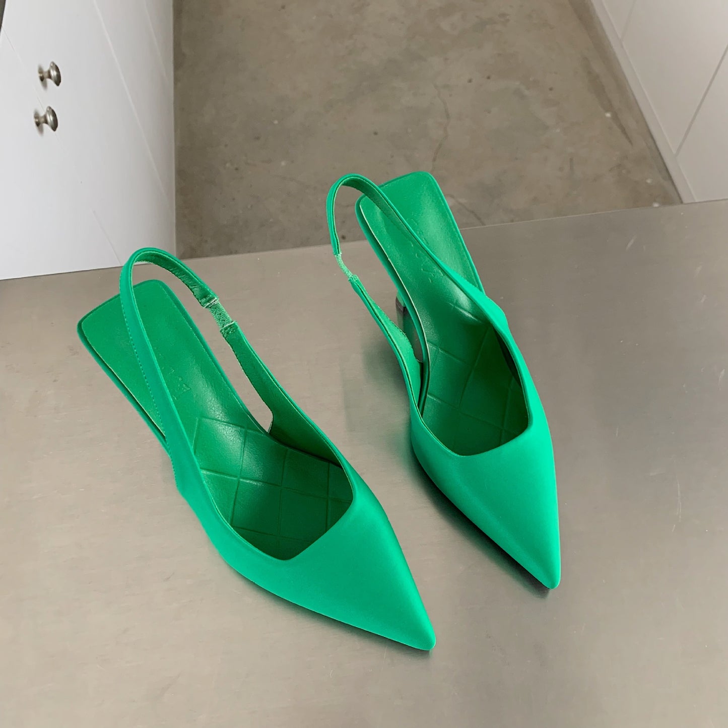 Women's Pointed Toe Stiletto Bow High Heel Sandals