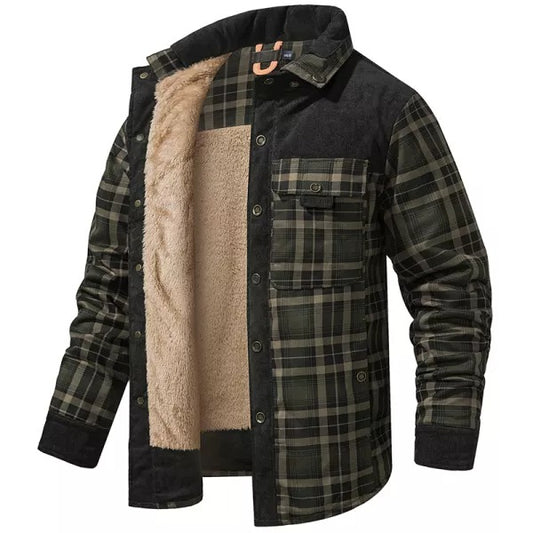 Men's Plus Fleece Warm Cotton Jacket