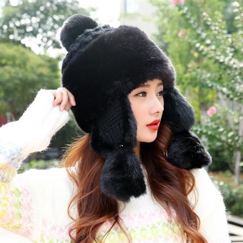 Mongolian Princess Girl Cute Winter Warm Thickened Ear Protection Hat