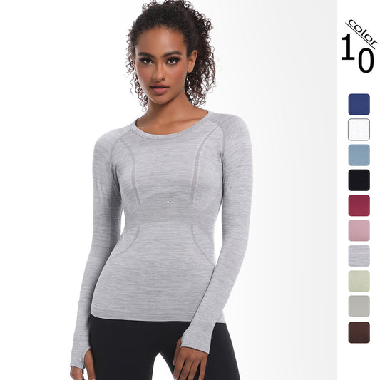 Sports Running Fitness Breathable Seamless Long Yoga Wear