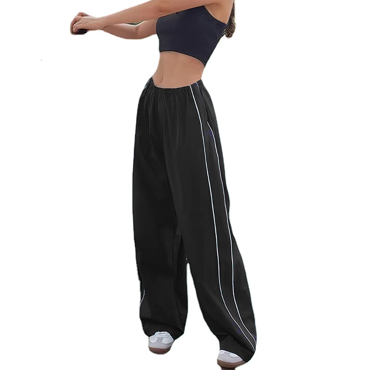 New Stylish Casual Wide-leg Pants With Drawstrings On Both Sides