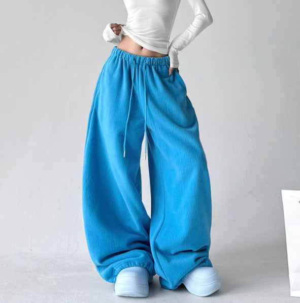 High-Waisted Slimming Straight-Leg Wide-Leg Sweatpants For Women