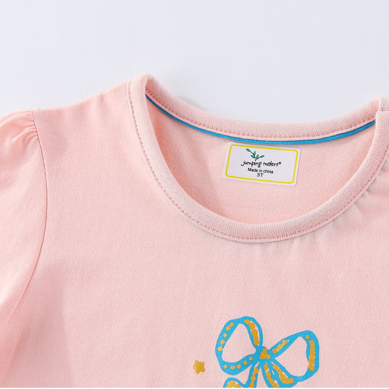 Summer Kids' Cartoon Crewneck Short-sleeve T-shirt Top