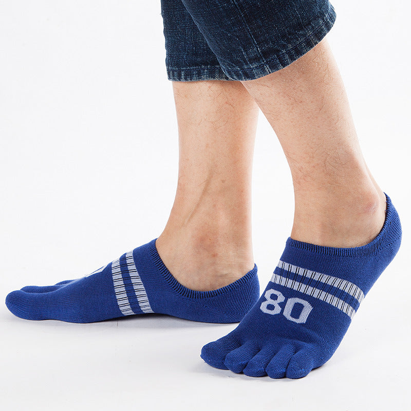 Five-finger Socks Sports Socks Split Toe Fashion Cotton Invisible Boat Socks Five-finger Socks