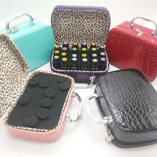 Fall proof portable Pu cosmetic bag