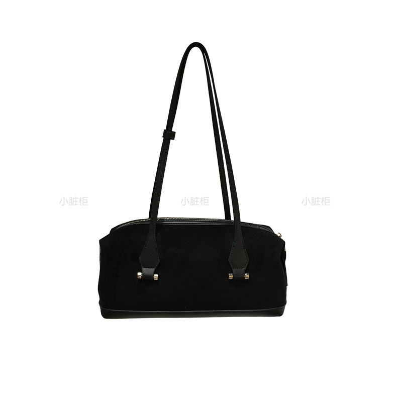Retro Suede Handheld Bowling Ball Boston Bag