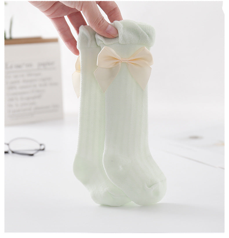 Big Bow Baby Mosquito Air-conditioning Over-The-knee Medium Stockings