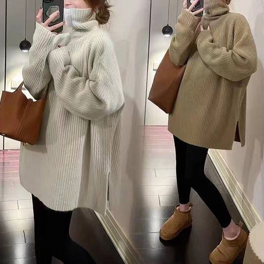 Autumn And Winter New Split Mid-length Bottoming Top