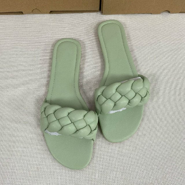 New Sponge Woven Sandals And Slippers