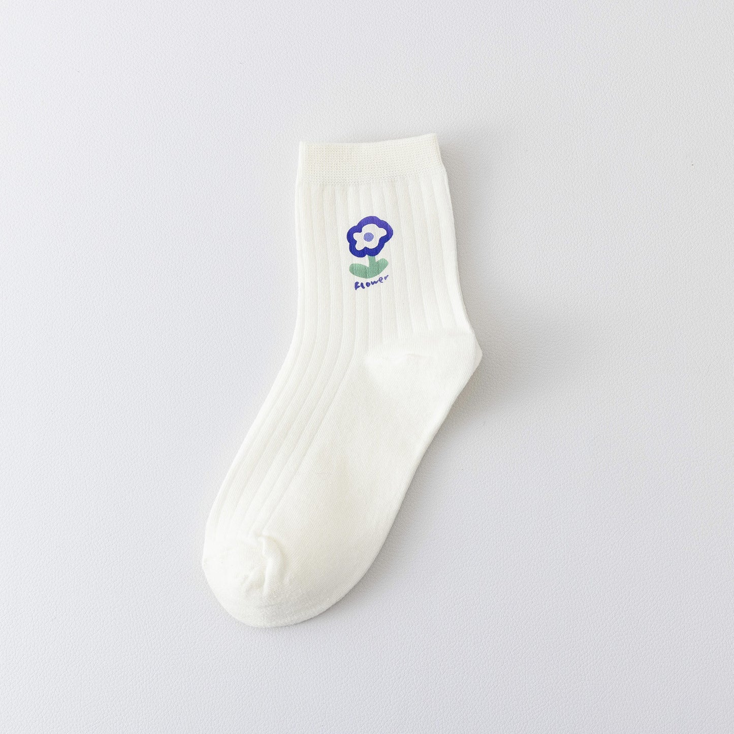 Japanese Sweet Small Flower Tulip Cotton Socks