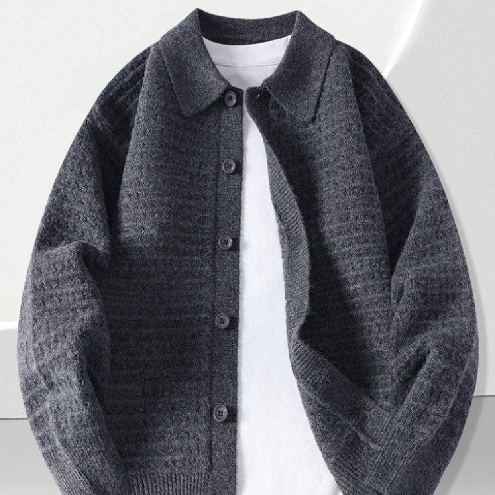 Ny mode afslappet strikket cardigan til mænd