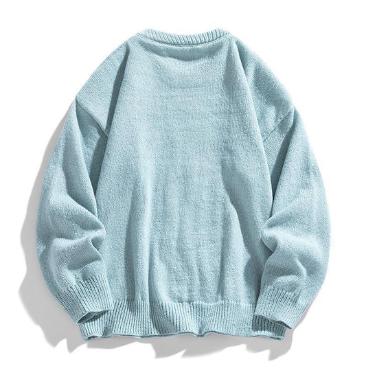 Twist Stripes Pullover Bottoming Shirt Autumn And Winter Furry Sweater