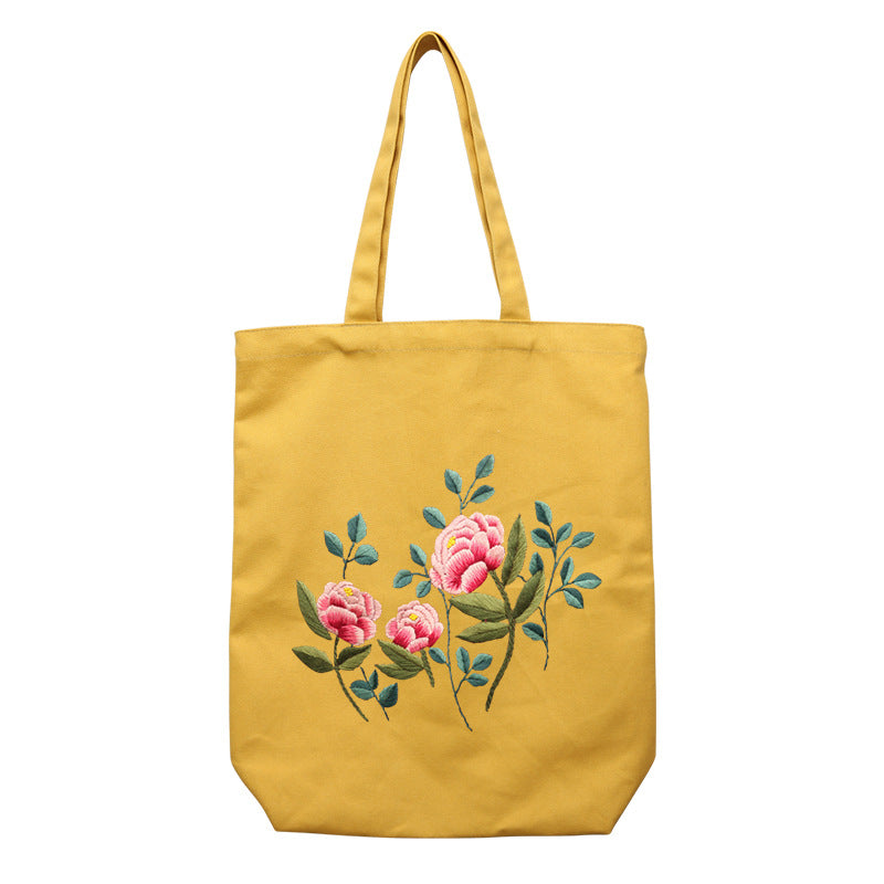 Embroidery Handmade Diy Material Canvas Shoulder Bag