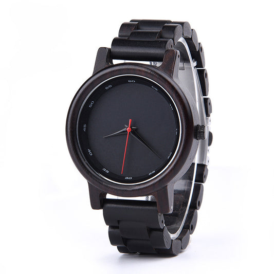 Ebony wood men's watch personality