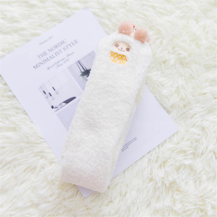 Autumn And Winter Long Coral Velvet Socks Women's Over The Knee Thickened