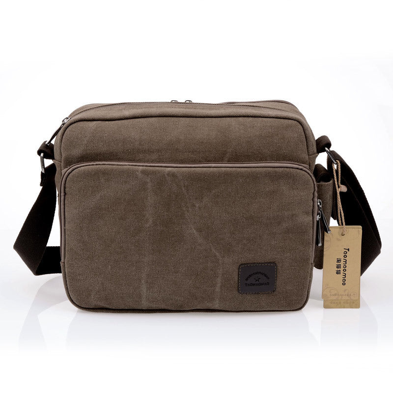 Manufacturer number of new canvas bag package bag retro trend of men's business Metrosexual inclined shoulder bag foreign trade package