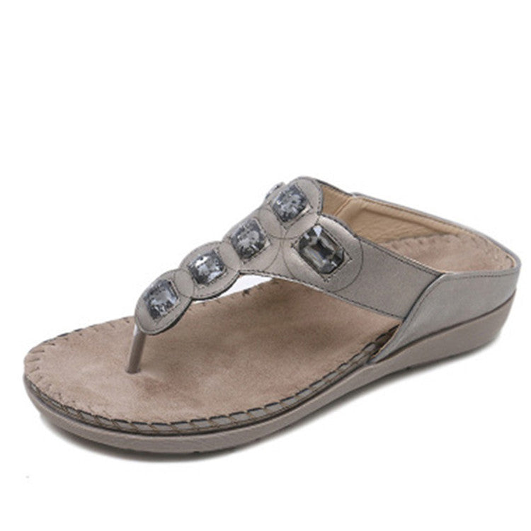 Women's Sandals Bohemian Rhinestone Large Size Flats