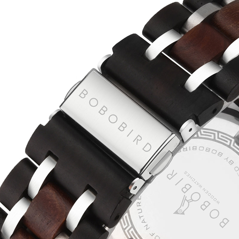 Multifunctional solid wood watch