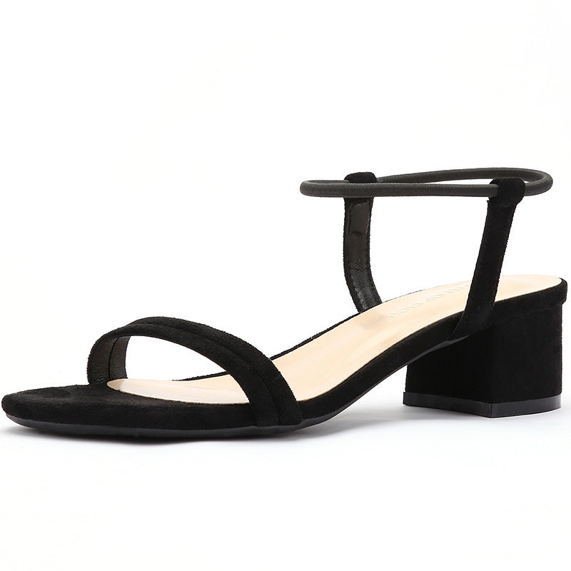 Women's elastic band shoes