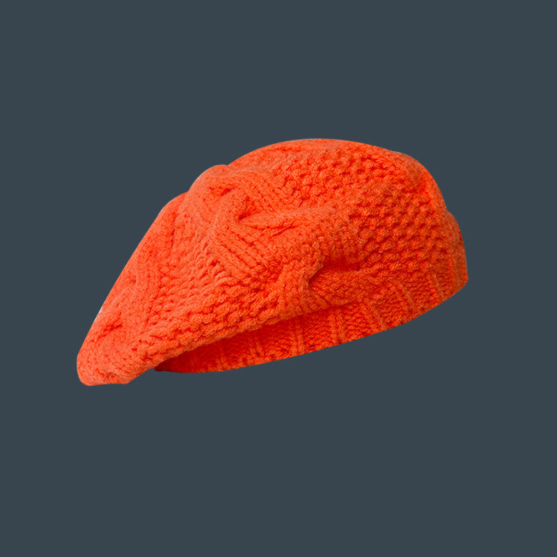 Hat Female Autumn Winter Japanese Wool Knitting