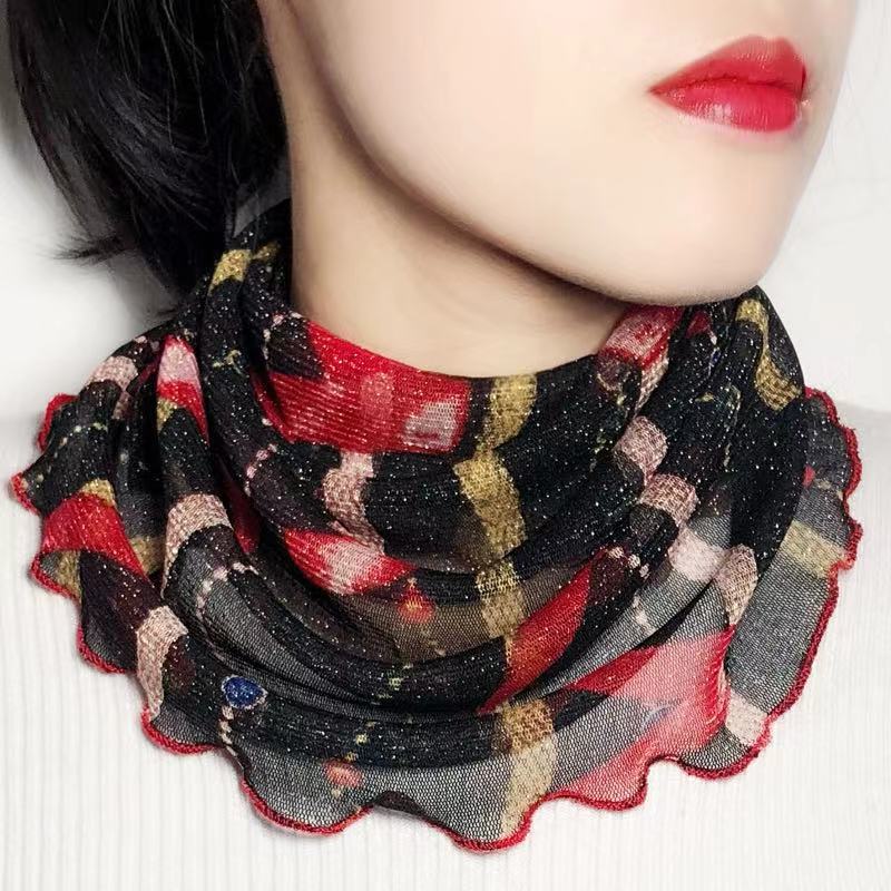 Earrings Variety Bib Women's Turtleneck Scarf Face Mask