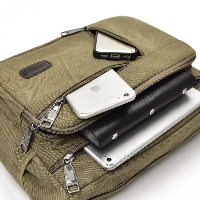 Canvas shoulder bag