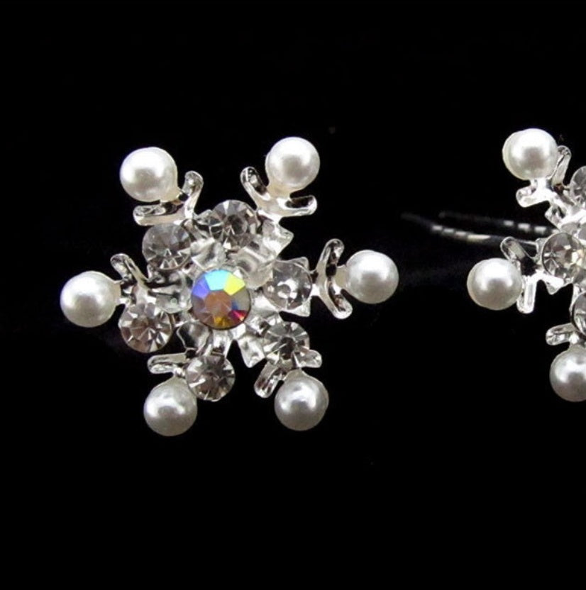 Snowflake style with drill hairpin