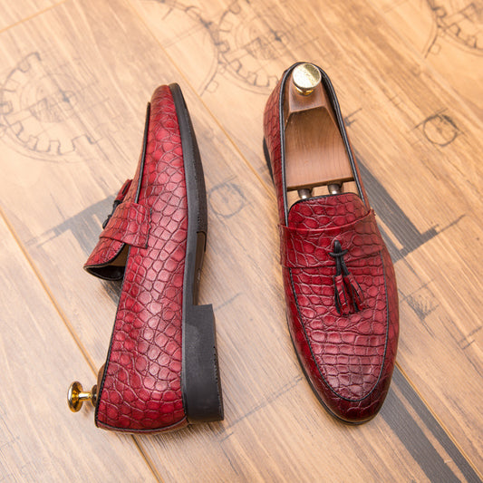 Nightclub Hair Stylist British Men's Pointed Shoes
