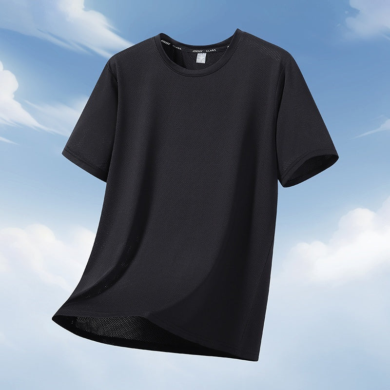 Loose Plus-Size Stretch Quick-Dry Running T-Shirt For Exercise